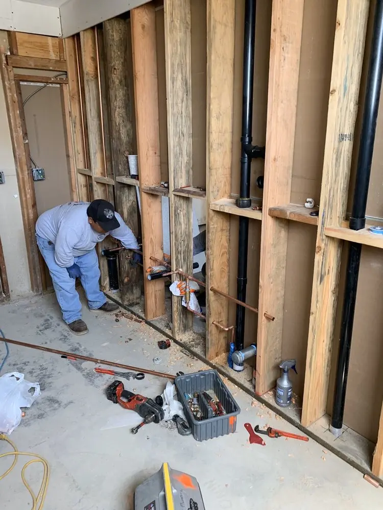Commercial rough-in plumbing for Gas Line Repair in Huston